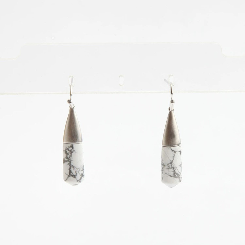 Kendra Scott Small White Line Turquoise Stud Earrings